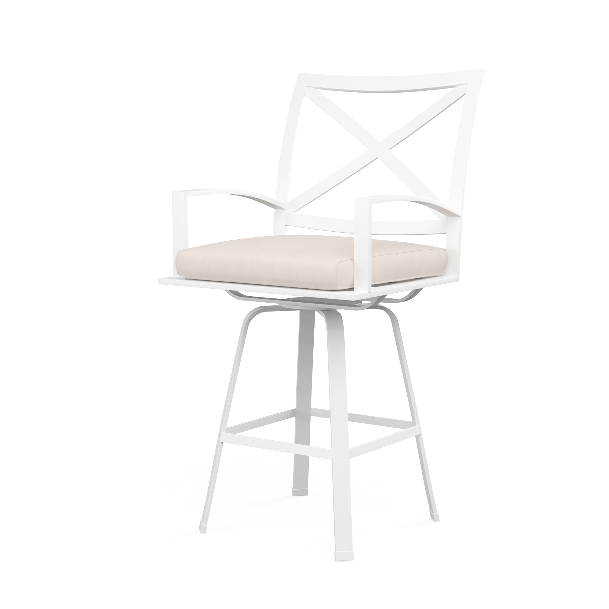 Sunset West Bristol Swivel Counter Stool with Cushion