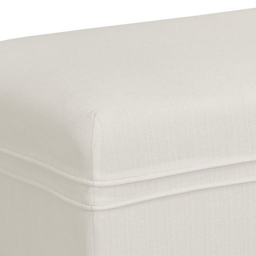 Sunpan Priscilla Bench - Linoso Ivory