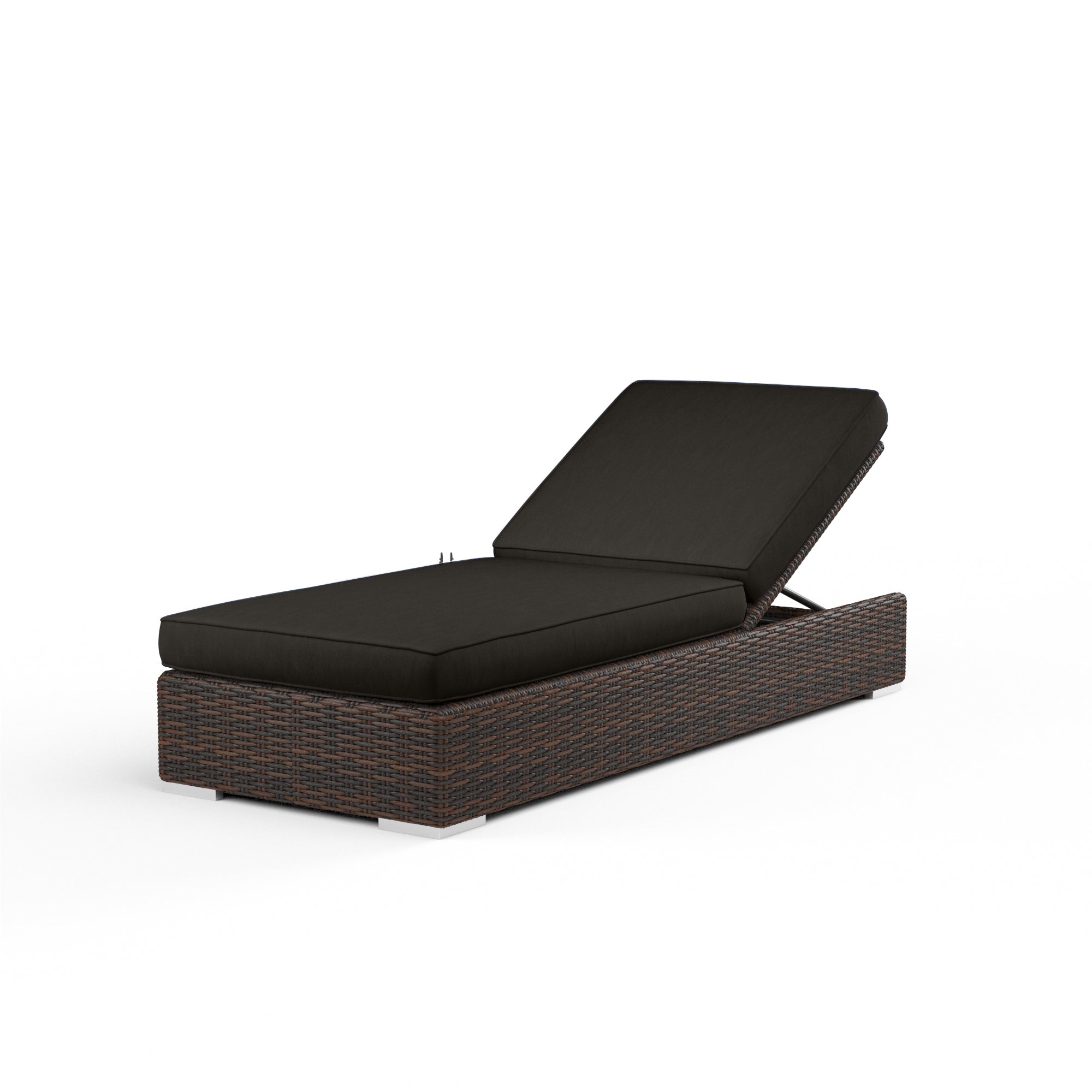 Sunset West Montecito Wicker Adjustable Chaise with Cushion