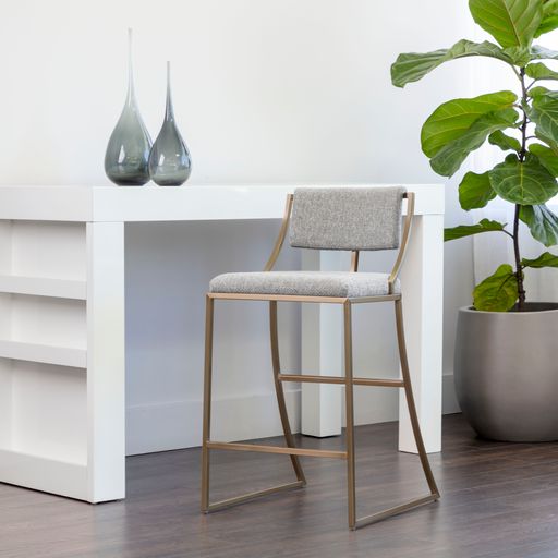 Sunpan Makena Counterstool Monument Oatmeal / Pebble