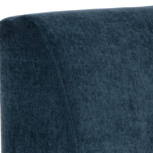 Sunpan Jaclyn Modular Armless Chair in Danny Dusty Blue / Egypt Light Grey-Danny Medium Grey