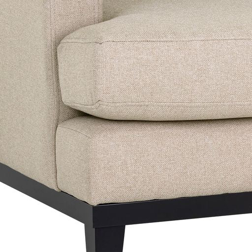 Sunpan Kaius Armchair in Limelight Oat / Limelight Silver