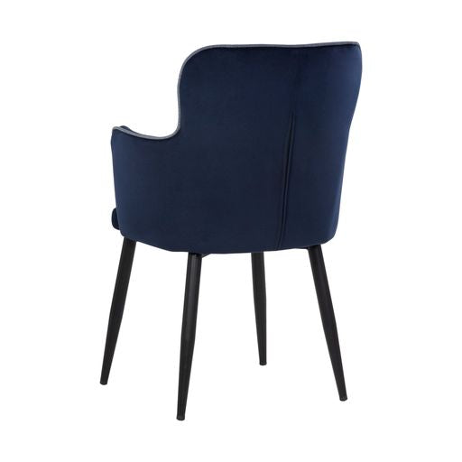 Sunpan Khai Dining Armchair - Abbington Navy - Set of Two