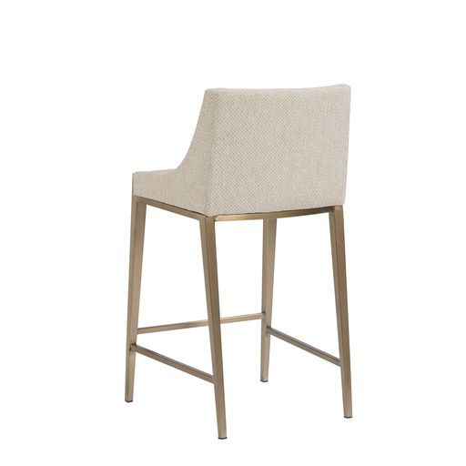 Sunpan Dionne Counter Stool in Monument Oatmeal / Monument Pebble