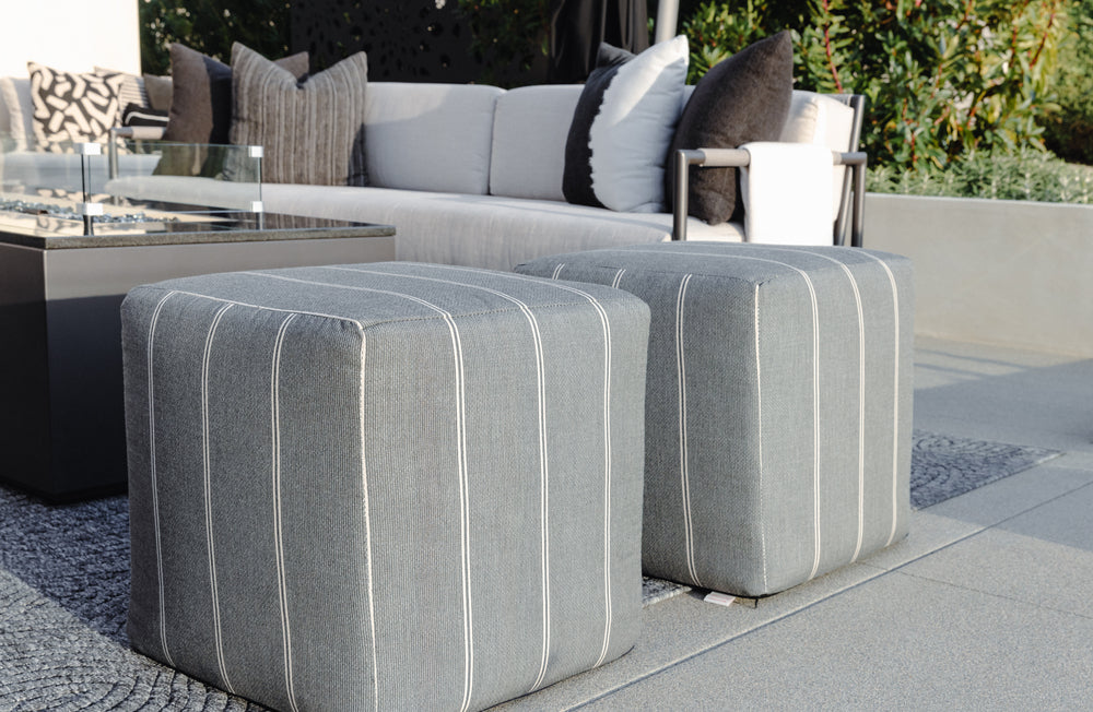 Sunset West 48" Square Coffee Table/Ottoman in Heritage Granite