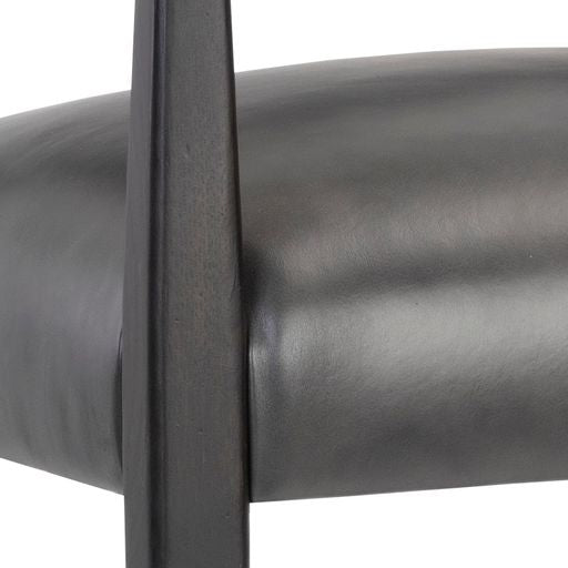 Sunpan Keagan Counter Stool in Brentwood Charcoal / Saloon Light Grey