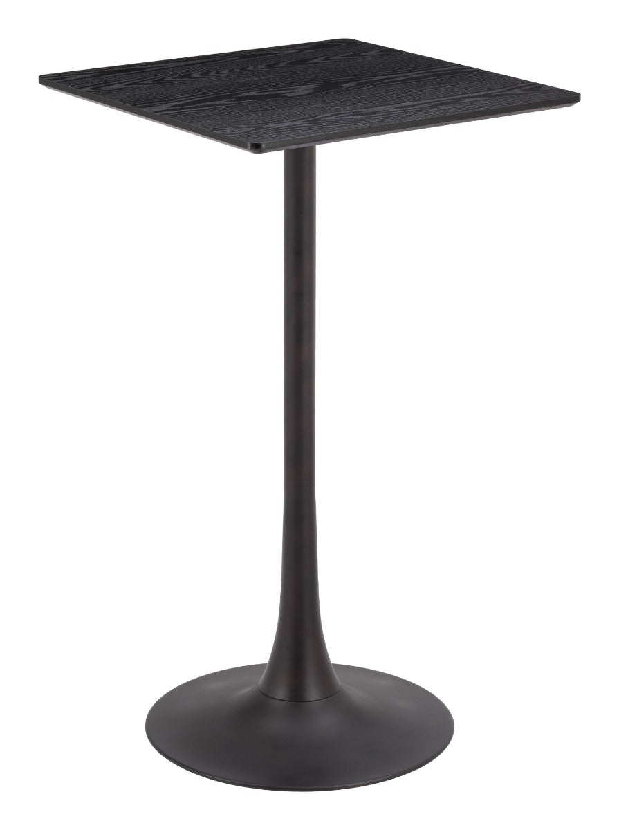 Zuo Modern Valleta Bar Table in White/Brown/Black