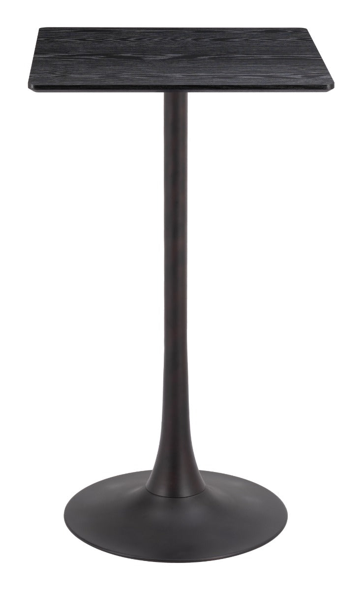 Zuo Modern Valleta Bar Table in White/Brown/Black