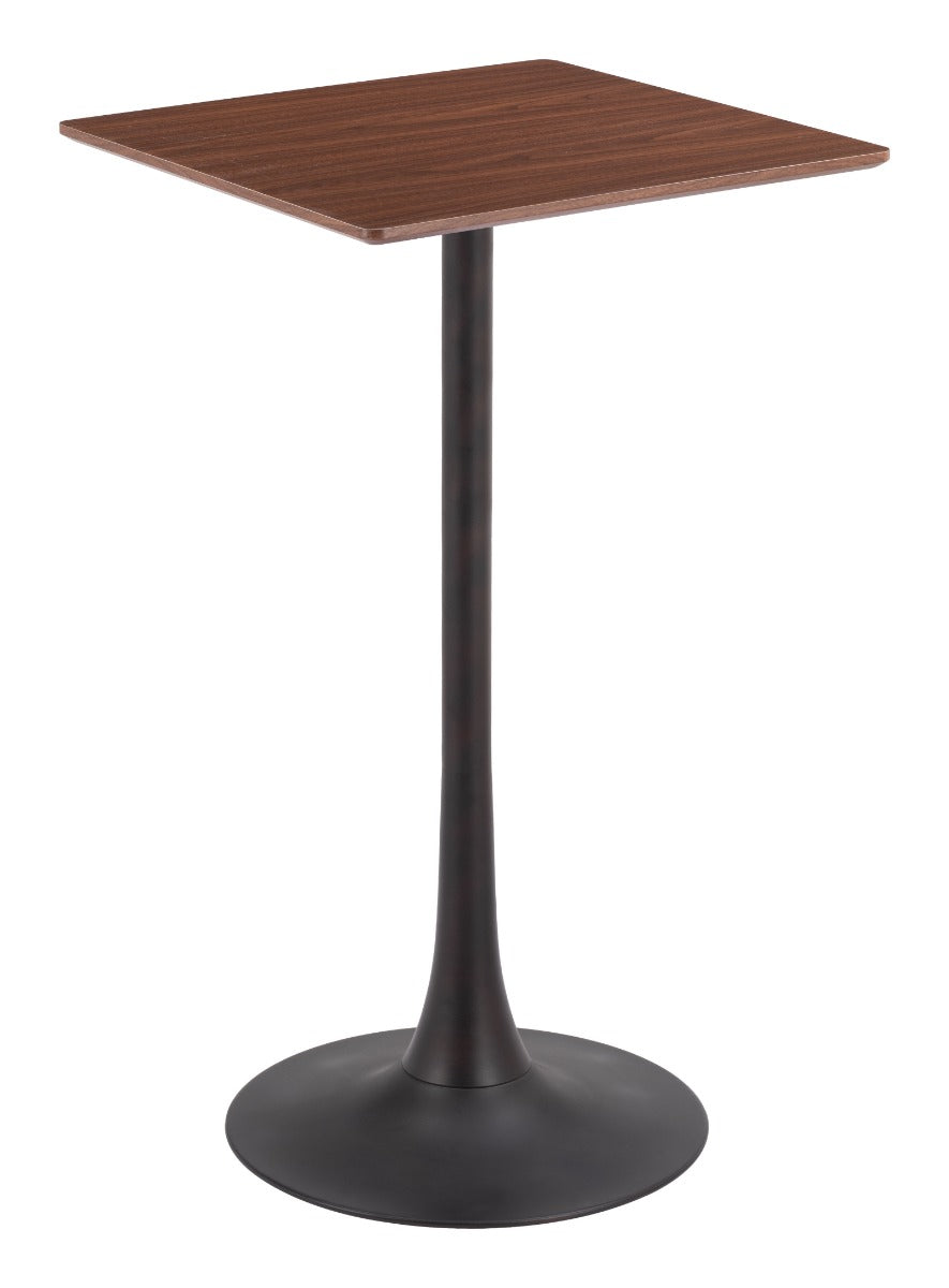 Zuo Modern Valleta Bar Table in White/Brown/Black