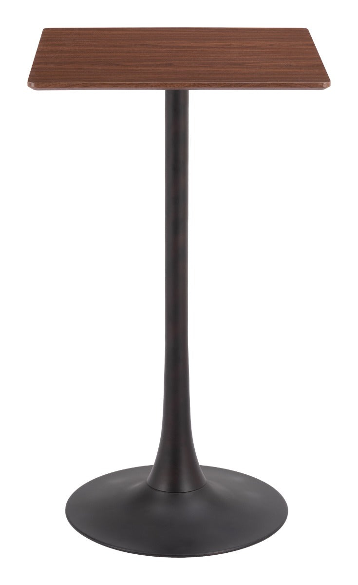 Zuo Modern Valleta Bar Table in White/Brown/Black
