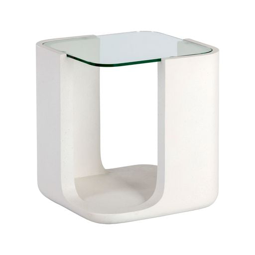 Sunpan Odis End Table Grey / White