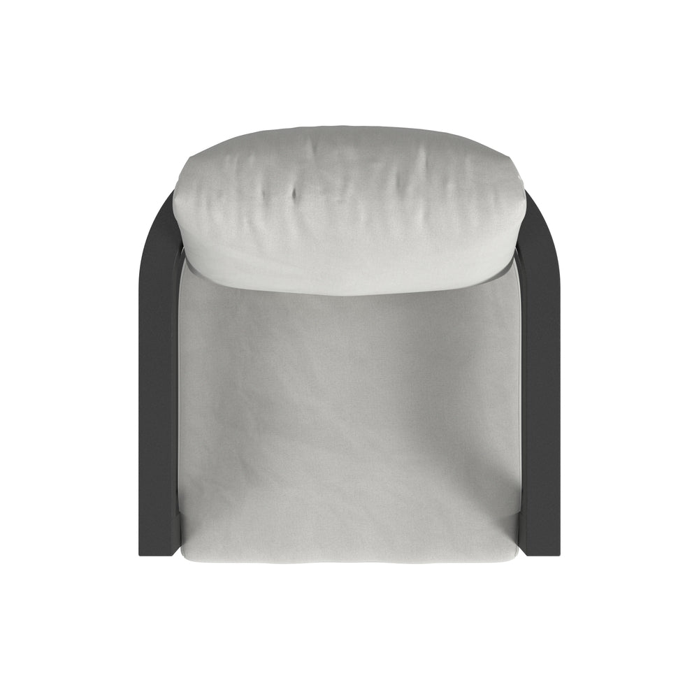 Sunset West Malibu Dining Chair in Cast Silver - No Welt