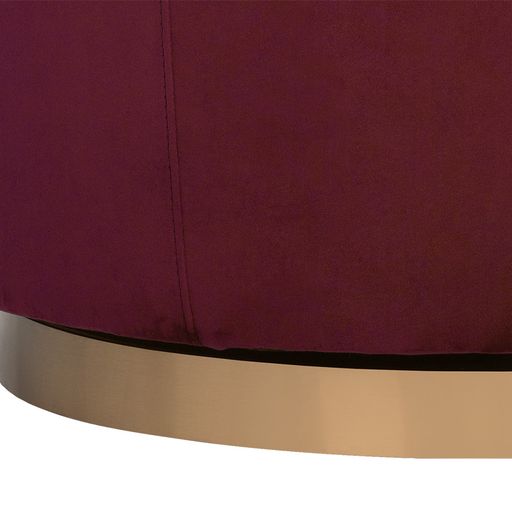 Sunpan Hazel Swivel Lounge Chair in Gold - Belfast Heather Grey / Black Sky / Blush Sky / Burgundy Sky / Deep Green Sky / Navy Blue Sky / Dark-Bronze Gold Sky
