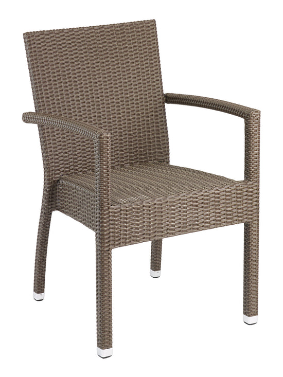 Florida Seating Hand Woven PE Synthetic Wicker Arm Chair - WIC-01