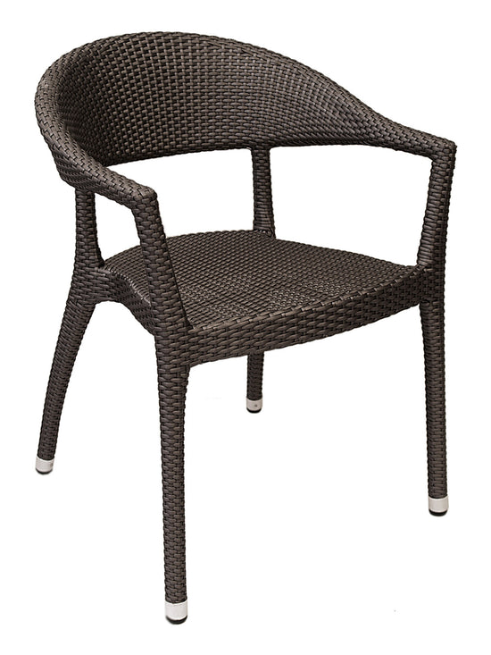 Florida Seating Hand Woven PE Synthetic Wicker Arm Chair - WIC-11