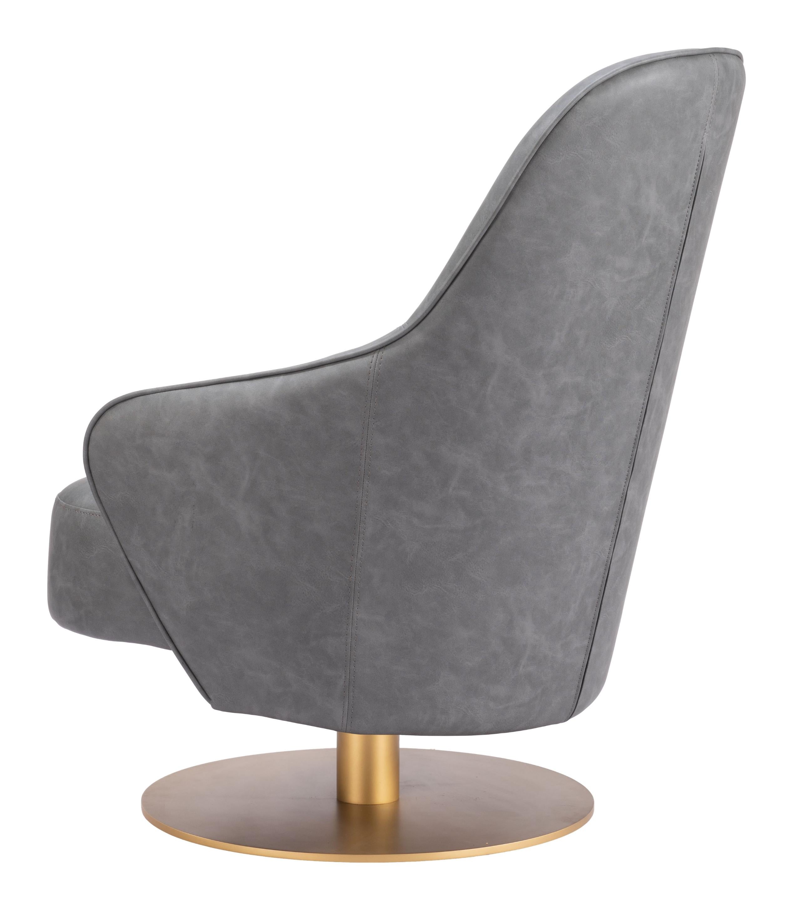 Zuo Modern Withby Accent Chair Gray/Brown