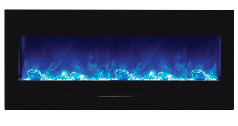 Amantii 50" fireplace with Black Glass surround