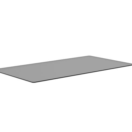 Sunpan Glass Dining Table Top Rectangular Smoke Grey in 86.5" / 96"