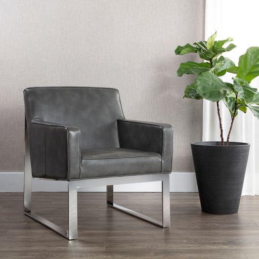 Sunpan Orest Lounge Chair - Cantina Magnetite