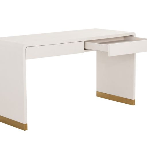 Sunpan Ilona Desk - Oyster Shagreen