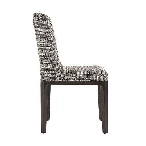 Sunpan Elisa Dining Chair in Grey Oak - Dazzle Cream / Naya Check Black / Light Oak - Mainz Cream