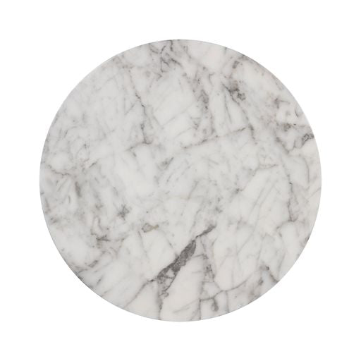 Sunpan Goya End Table Marble Look in Black / White