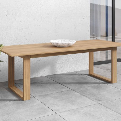 Sunpan Tropea Dining Table 94'' Natural / Smoke Grey