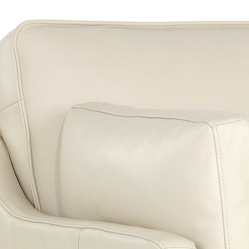 Sunpan Mackenzie Armchair - Astoria Cream Leather