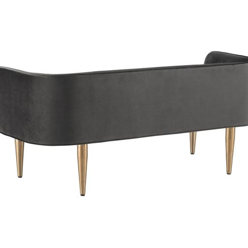 Sunpan Sammy Bench Black / Cream / Grey Sky