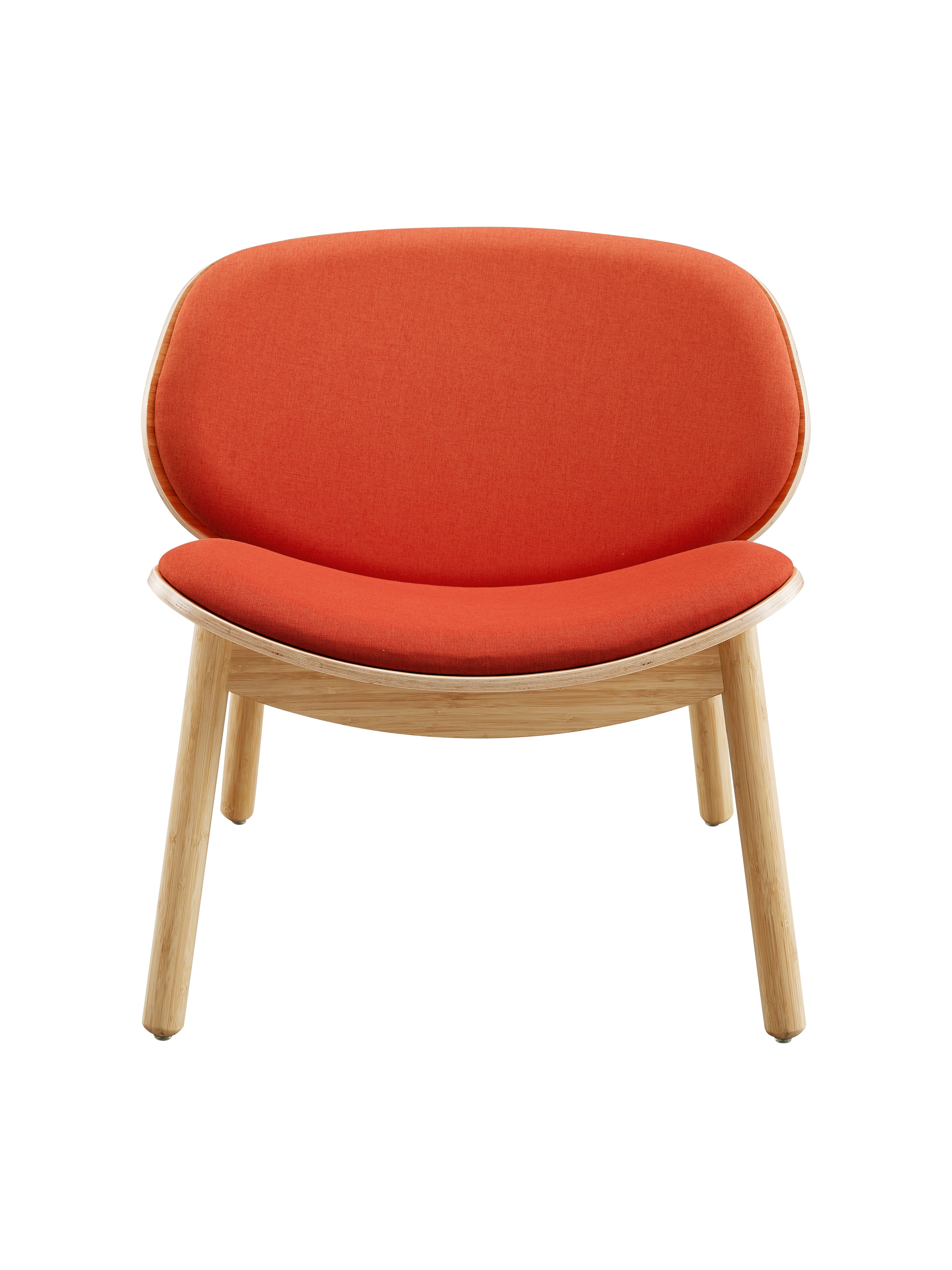 Greenington Danica Lounge Chair, Wheat-Grey / Wheat-Red