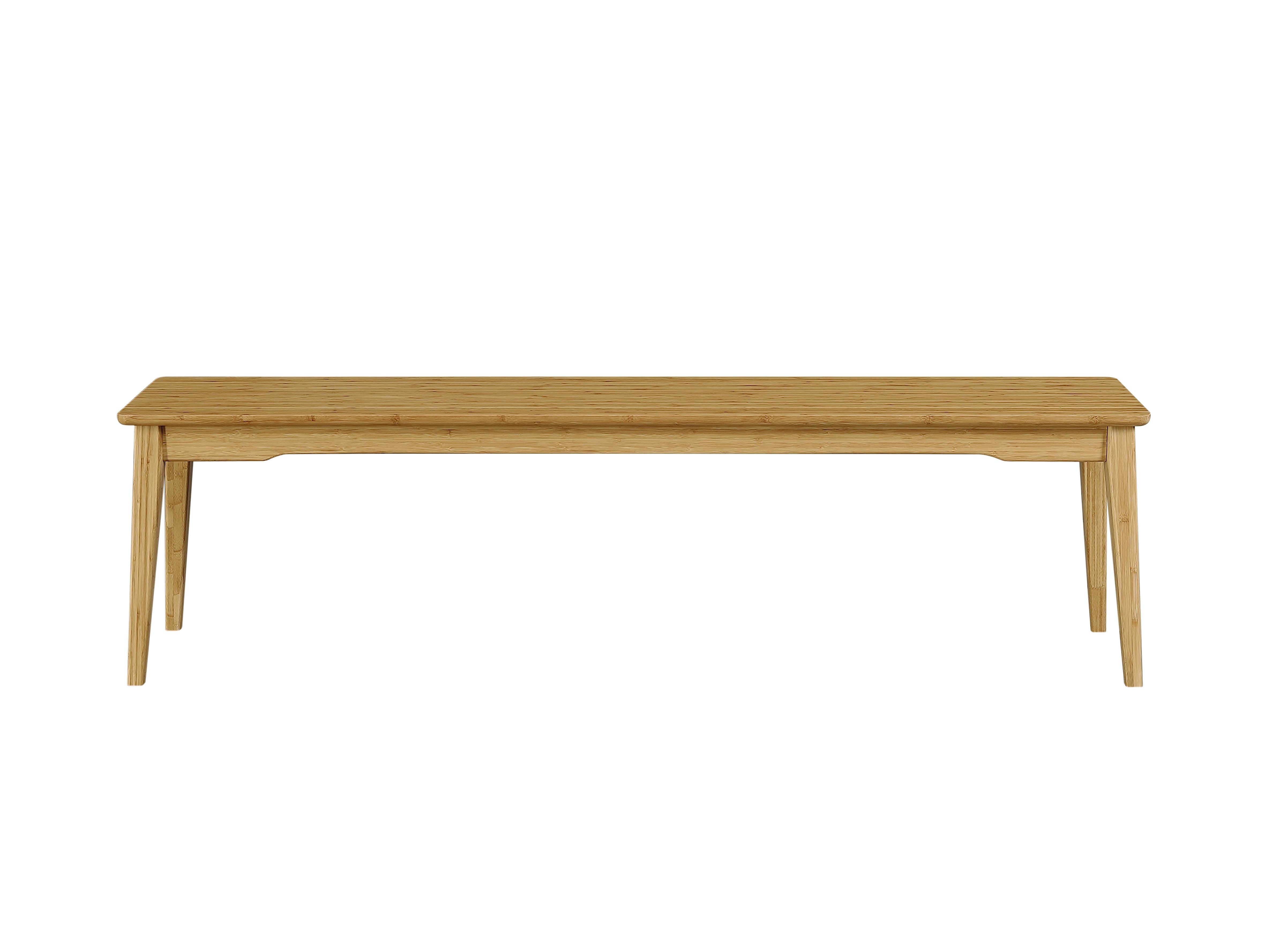 Greenington Currant Long Bench, Caramelized / Black Walnut