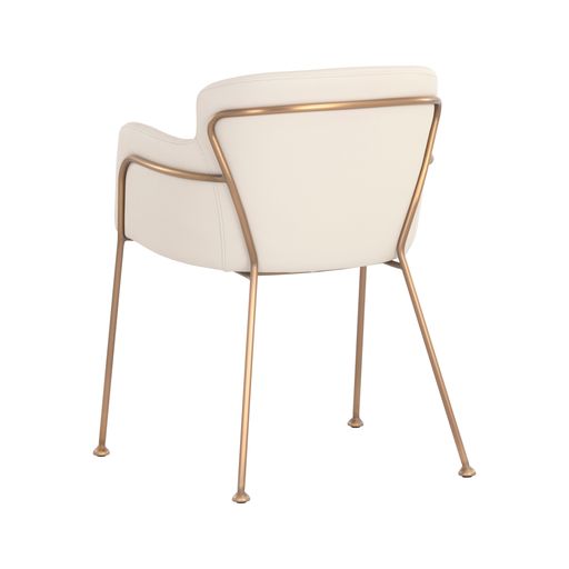 Sunpan Odesa Dining Armchair Abbington Navy / Dillon Cream