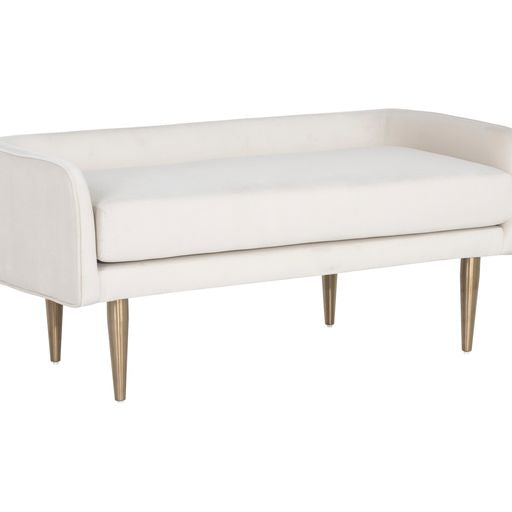 Sunpan Sammy Bench Black / Cream / Grey Sky