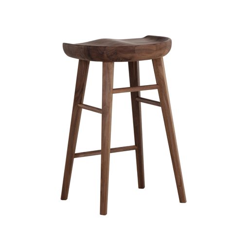 Sunpan Dominic Counter Stool in Black / Walnut / Light Oak