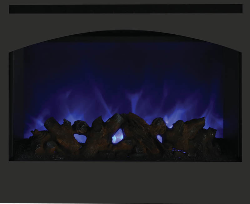Amantii 31" Zero Clearance Fireplace with 32" x28" Arch Steel Surround