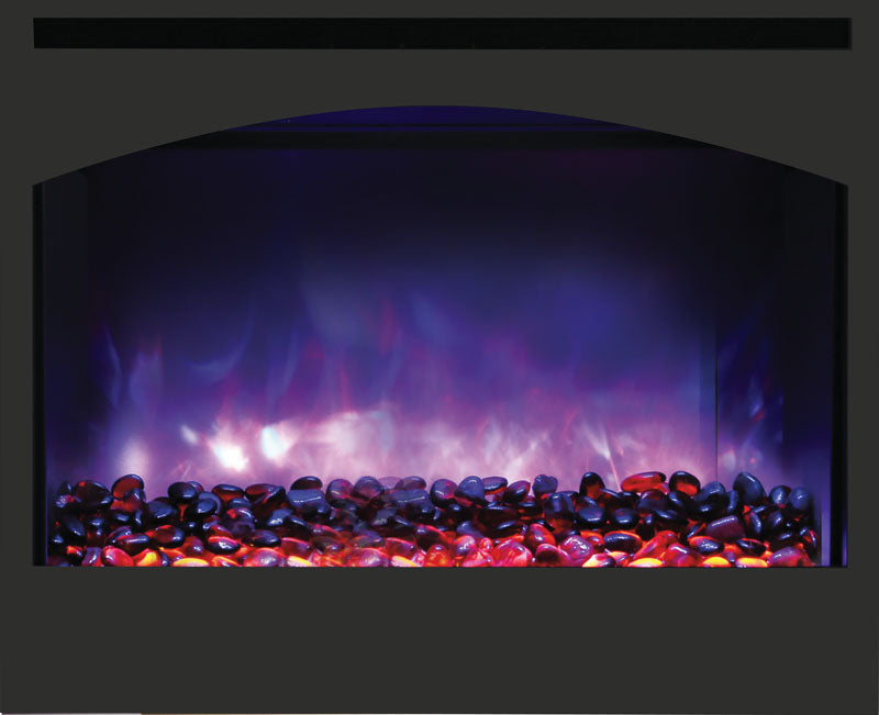 Amantii 31" Zero Clearance Fireplace with 32" x28" Arch Steel Surround
