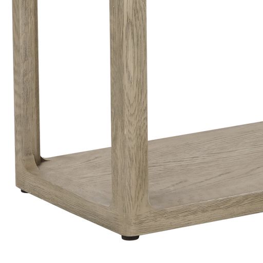 Sunpan Doncaster Console Table in Black / Smoke Grey