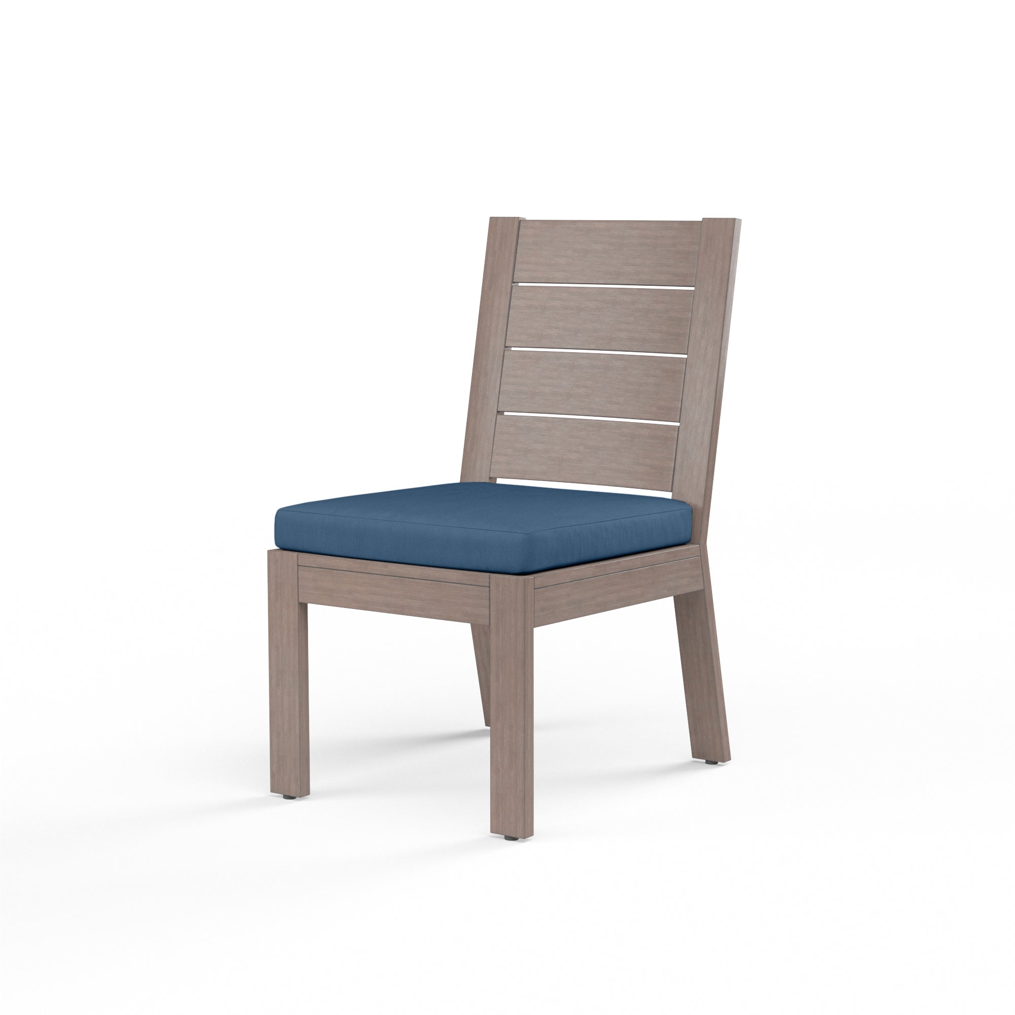 Sunset West Aluminum Laguna Armless Dining Chair with Cushion