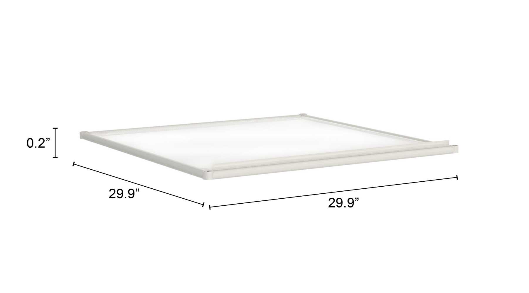 Zuo Modern Zuo Adjustable Shelf Light Gray