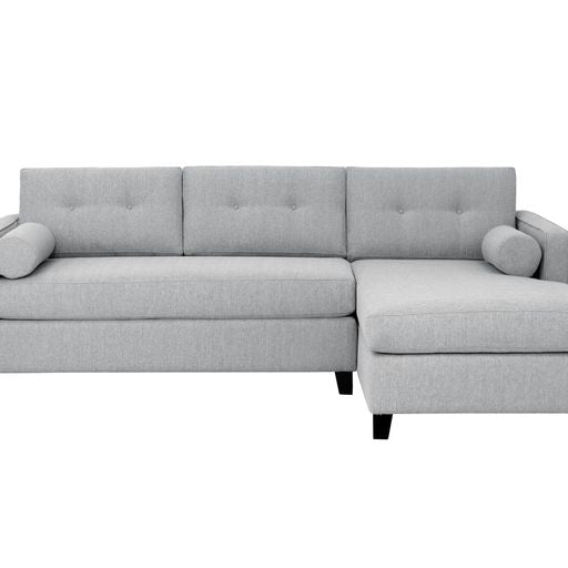Sunpan Lautner Sofa Bed Chaise - Raf - Limelight Honey / Liv Dove