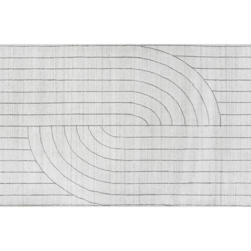 Sunpan Fez Hand-Loomed Rug - Ivory / Grey in 8' X 10' / 9' X 12'