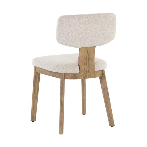 Sunpan Ricket Dining Chair Dark Brown - Dove Cream / Weathered Oak - Dove Cream