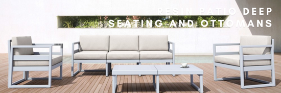 Resin Patio Deep Seating