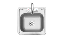 TrueFlame 15"x 15" Drop-in Sink