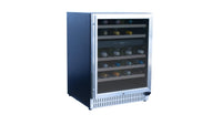 TrueFlame 24" Outdoor Rated Dual Zone Wine Cooler