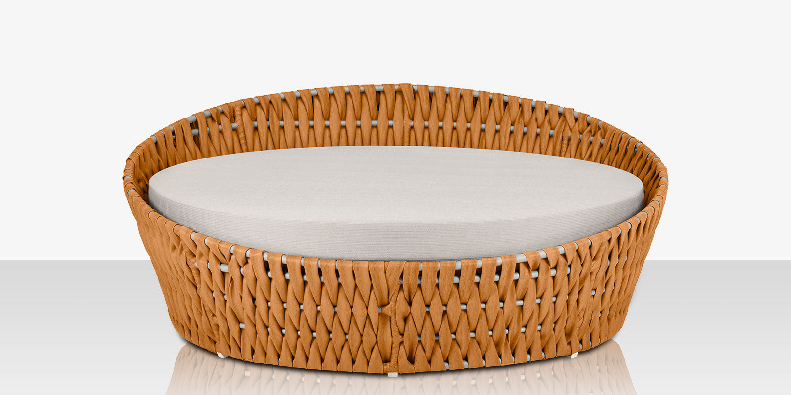 DecoScapes Aria 70" Round Aluminum Cushion Daybed