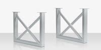 DecoScapes Contemporary Square X Style Dining Table Base