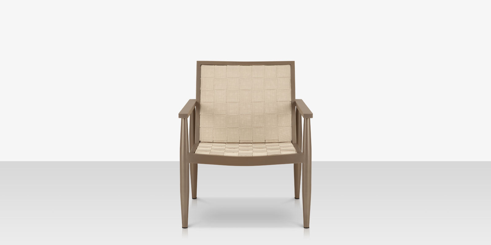 DecoScapes Furniture Danish Aluminum Sling Strap Lounge Chair