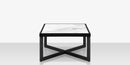 DecoScapes Iconic Aluminum square Coffee Table with Porcelain Tabletop