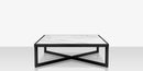 DecoScapes Iconic Aluminum square Coffee Table with Porcelain Tabletop